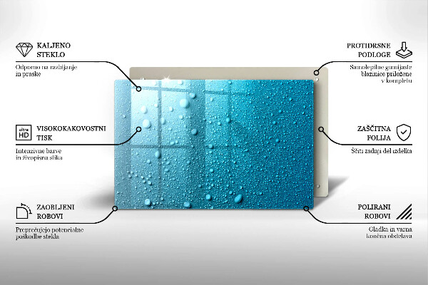 Protector placa inducción Gotas de agua