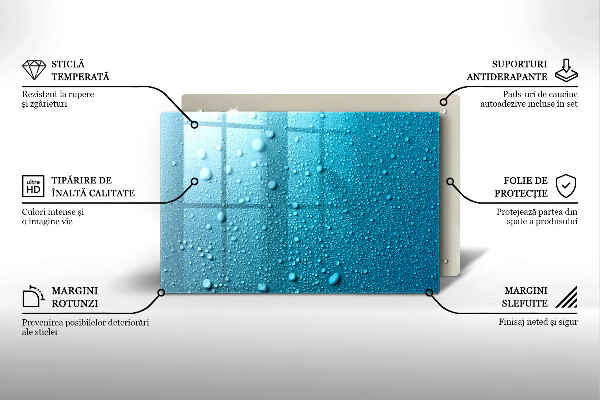 Protector placa inducción Gotas de agua