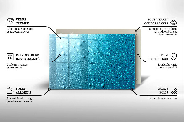 Protector placa inducción Gotas de agua