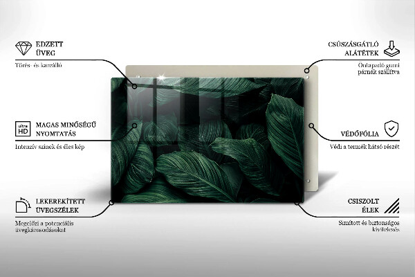 Cubre vitrocerámica Hojas oscuras