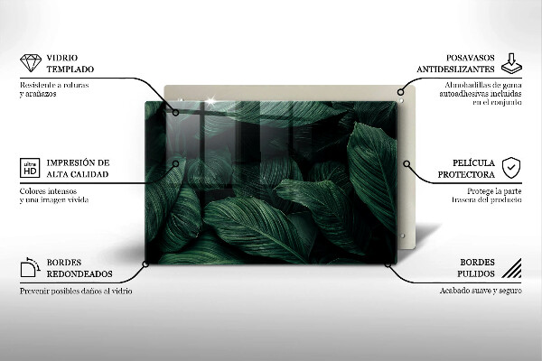 Cubre vitrocerámica Hojas oscuras