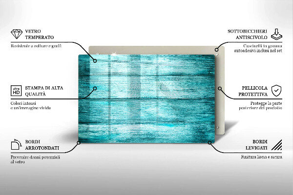Cubre vitrocerámica Tableros de madera antiguos
