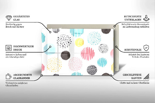 Cubre vitrocerámica Formas pintadas