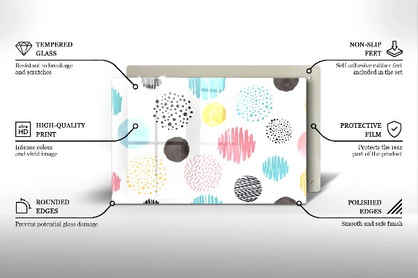 Cubre vitrocerámica Formas pintadas