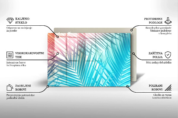 Cubre vitrocerámica Hojas pastel