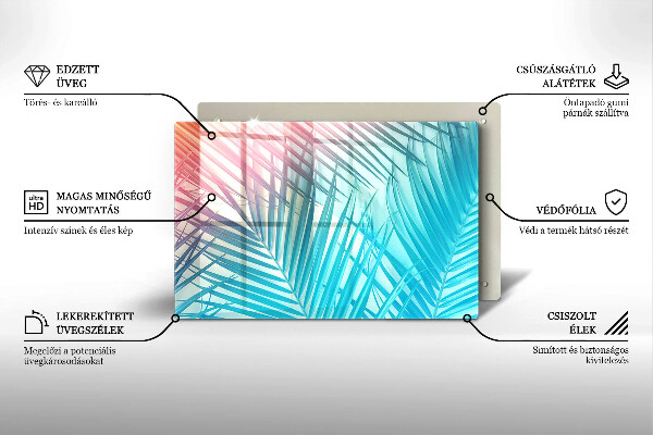 Cubre vitrocerámica Hojas pastel