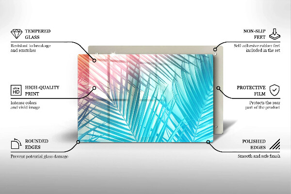 Cubre vitrocerámica Hojas pastel