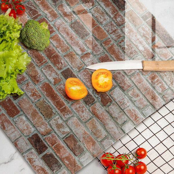 Cubre vitrocerámica Antiguo muro de ladrillo