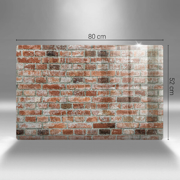 Cubre vitrocerámica Antiguo muro de ladrillo