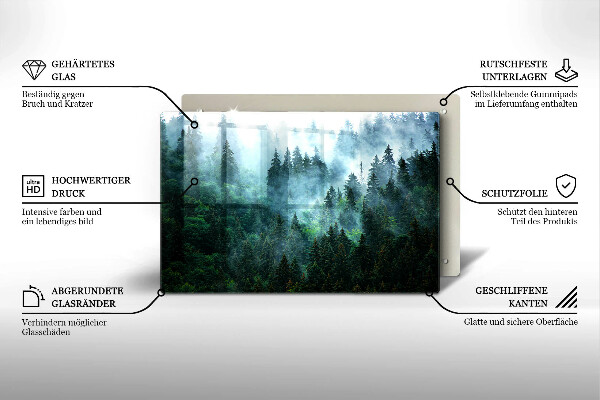 Cubre vitrocerámica Bosque en la niebla
