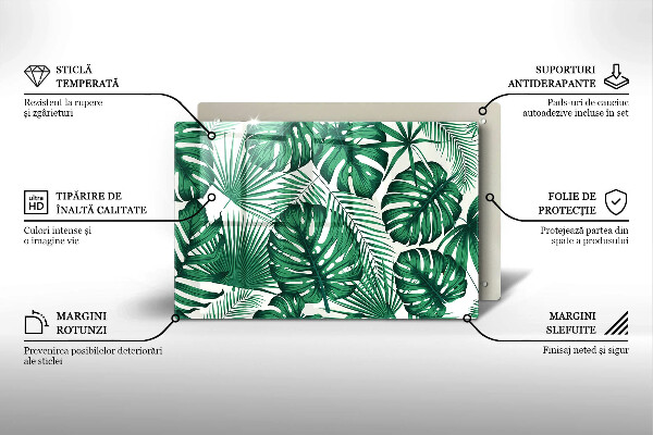 Cubre vitrocerámica Hojas de monstera