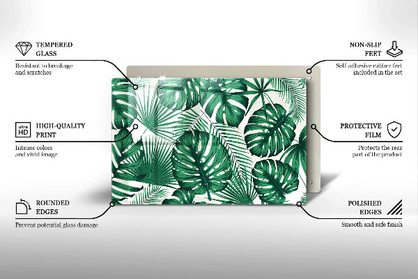 Cubre vitrocerámica Hojas de monstera