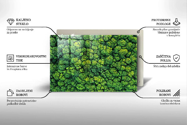 Cubre vitrocerámica Planta de musgo natural