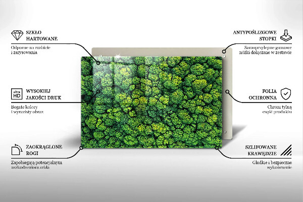 Cubre vitrocerámica Planta de musgo natural