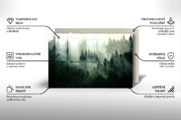 Cubre vitrocerámica Paisaje de bosque brumoso