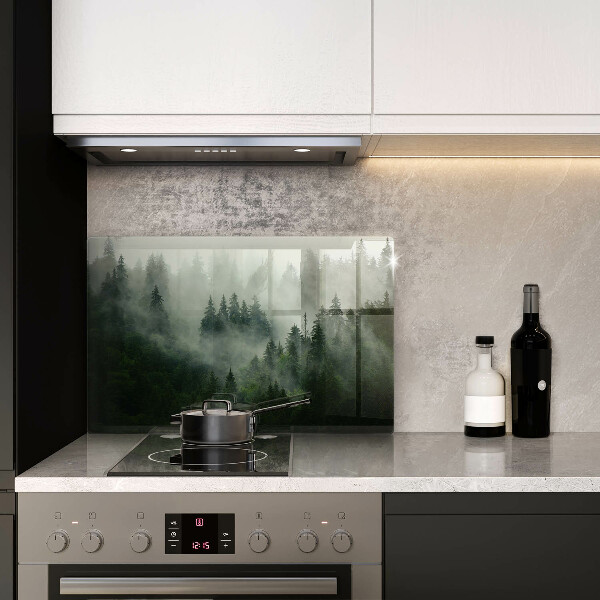 Cubre vitrocerámica Paisaje de bosque brumoso