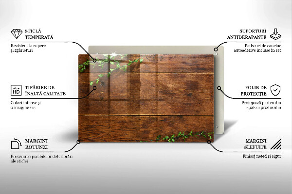 Cubre vitrocerámica Tablas y hojas de madera