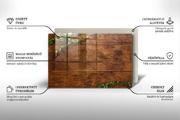 Cubre vitrocerámica Tablas y hojas de madera