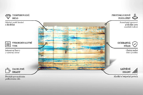 Cubre vitrocerámica Tableros de madera retro