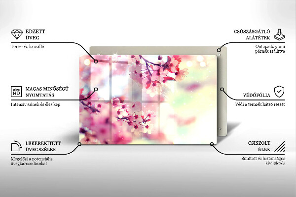 Cubre vitrocerámica Flores de manzana de la naturaleza
