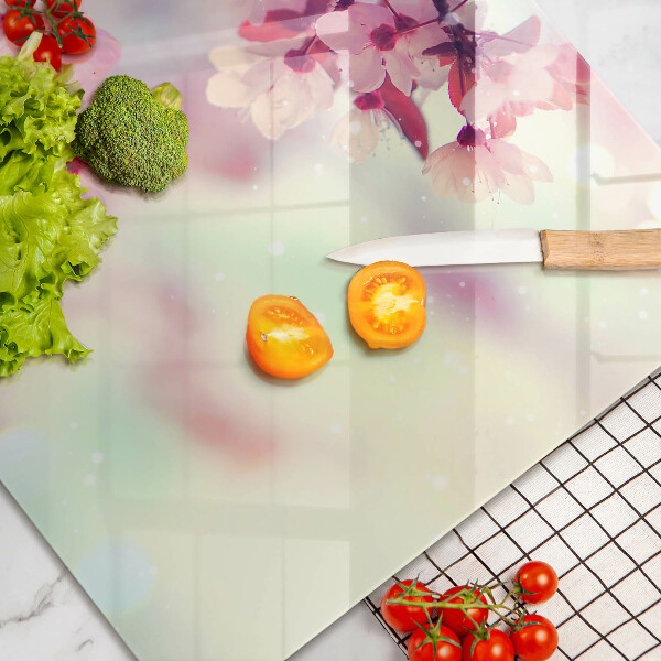 Cubre vitrocerámica Flores de manzana de la naturaleza