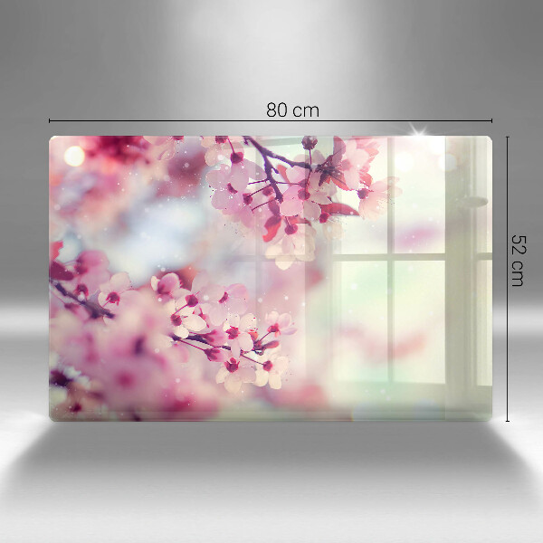 Cubre vitrocerámica Flores de manzana de la naturaleza