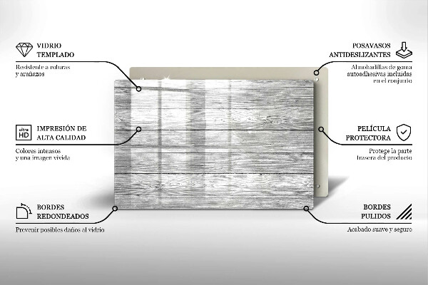 Cubre vitrocerámica Tableros de madera viejos