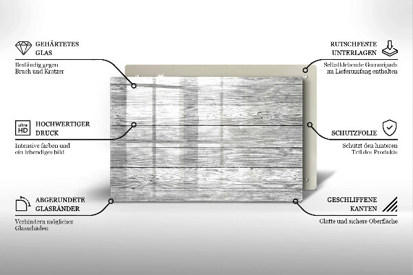 Cubre vitrocerámica Tableros de madera viejos
