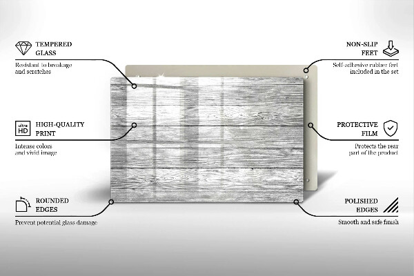 Cubre vitrocerámica Tableros de madera viejos