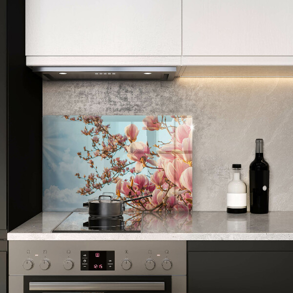 Cubre vitrocerámica Árbol de flores rosadas