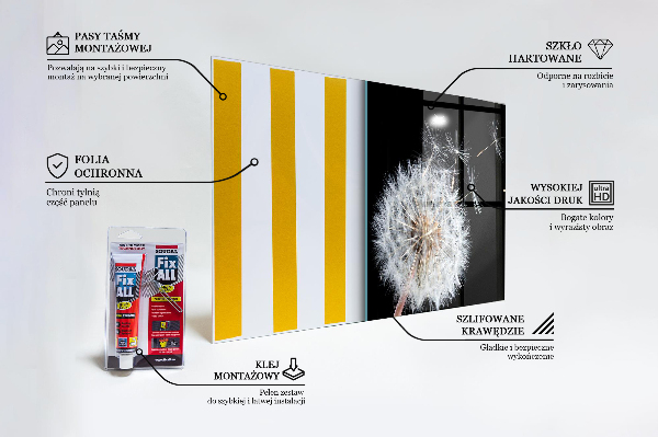 Paneles de pared Diente de león diente de león en el viento