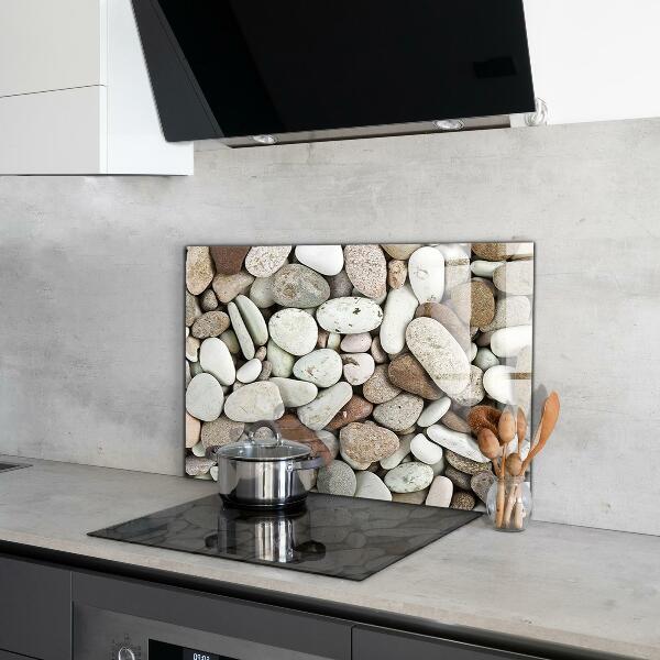 Paneles de vidrio para la cocina Playa pedregosa