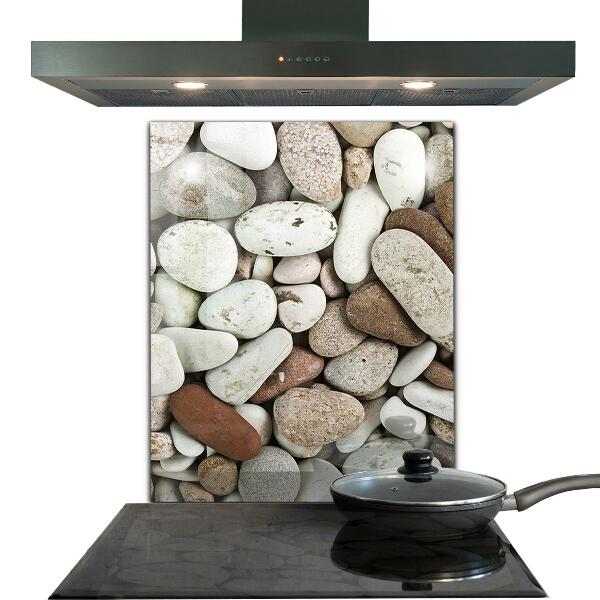 Paneles de vidrio para la cocina Playa pedregosa