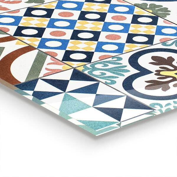 Paneles de vidrio para la cocina Adornos de mosaico portugueses