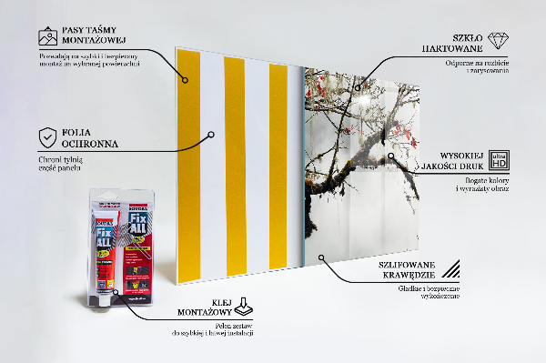 Paneles de vidrio para la cocina Paisaje tranquilidad
