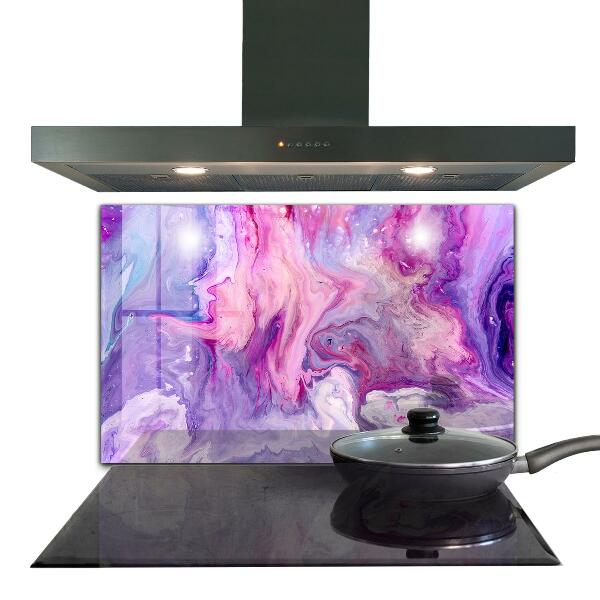 Paneles de vidrio para la cocina Abstracción rosa