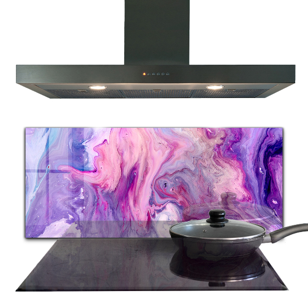 Paneles de vidrio para la cocina Abstracción rosa