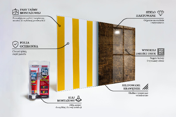 Paneles de vidrio para la cocina Madera de roble oscuro