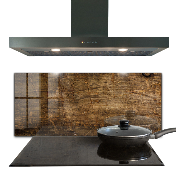 Paneles de vidrio para la cocina Madera de roble oscuro