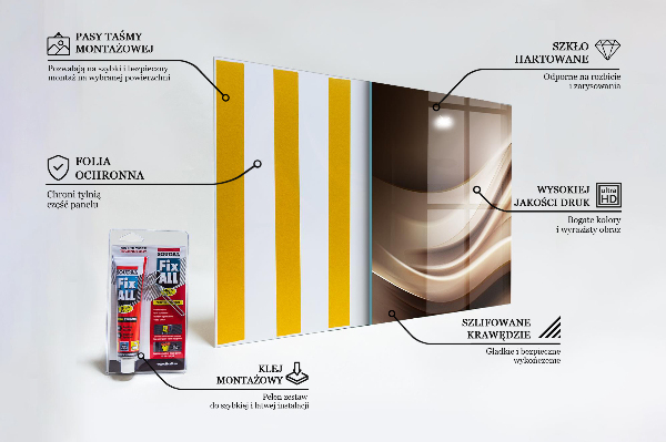 Paneles de pared Abstracción de ondas de energía
