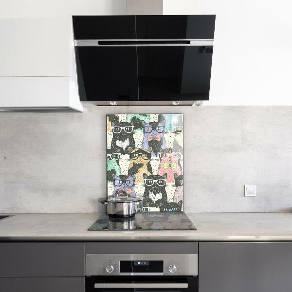 Paneles de pared Ilustración divertida del inconformista del gato