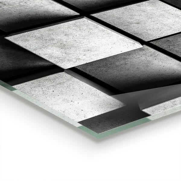 Paneles de pared Patrón geométrico de cubos