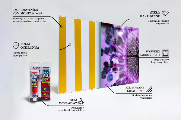 Paneles de pared Flor purpura