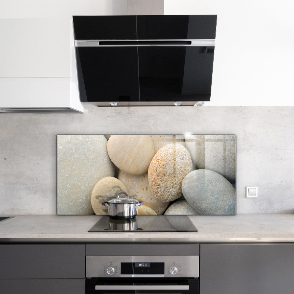 Paneles de vidrio para la cocina Playa pedregosa