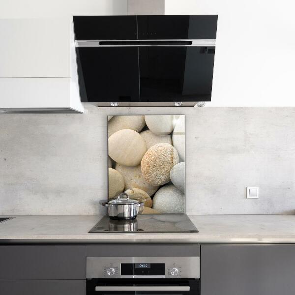 Paneles de vidrio para la cocina Playa pedregosa