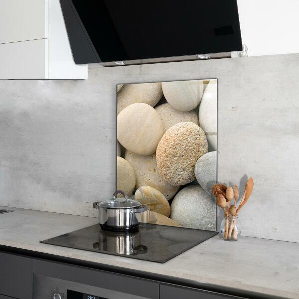 Paneles de vidrio para la cocina Playa pedregosa