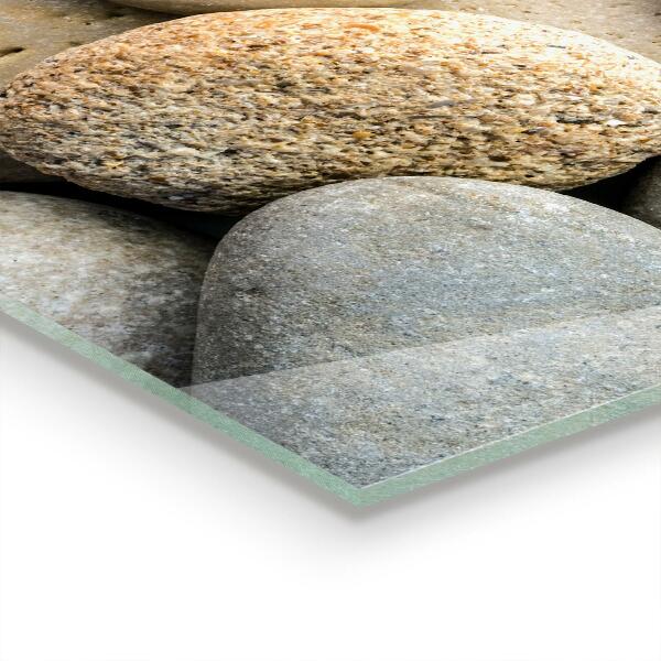 Paneles de vidrio para la cocina Playa pedregosa