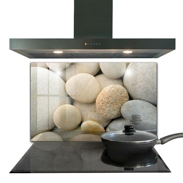 Paneles de vidrio para la cocina Playa pedregosa