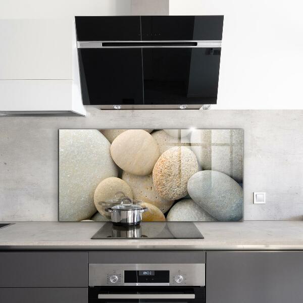 Paneles de vidrio para la cocina Playa pedregosa