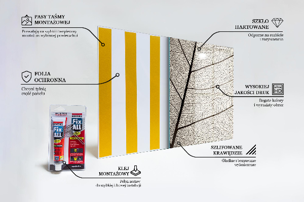 Paneles de pared Textura de hoja sepia